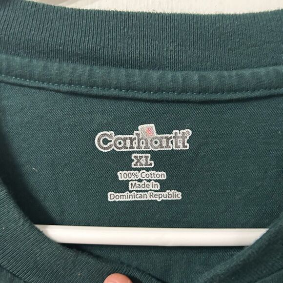 Carhartt Men's Green Henley Shirt - Picture 2 of 4